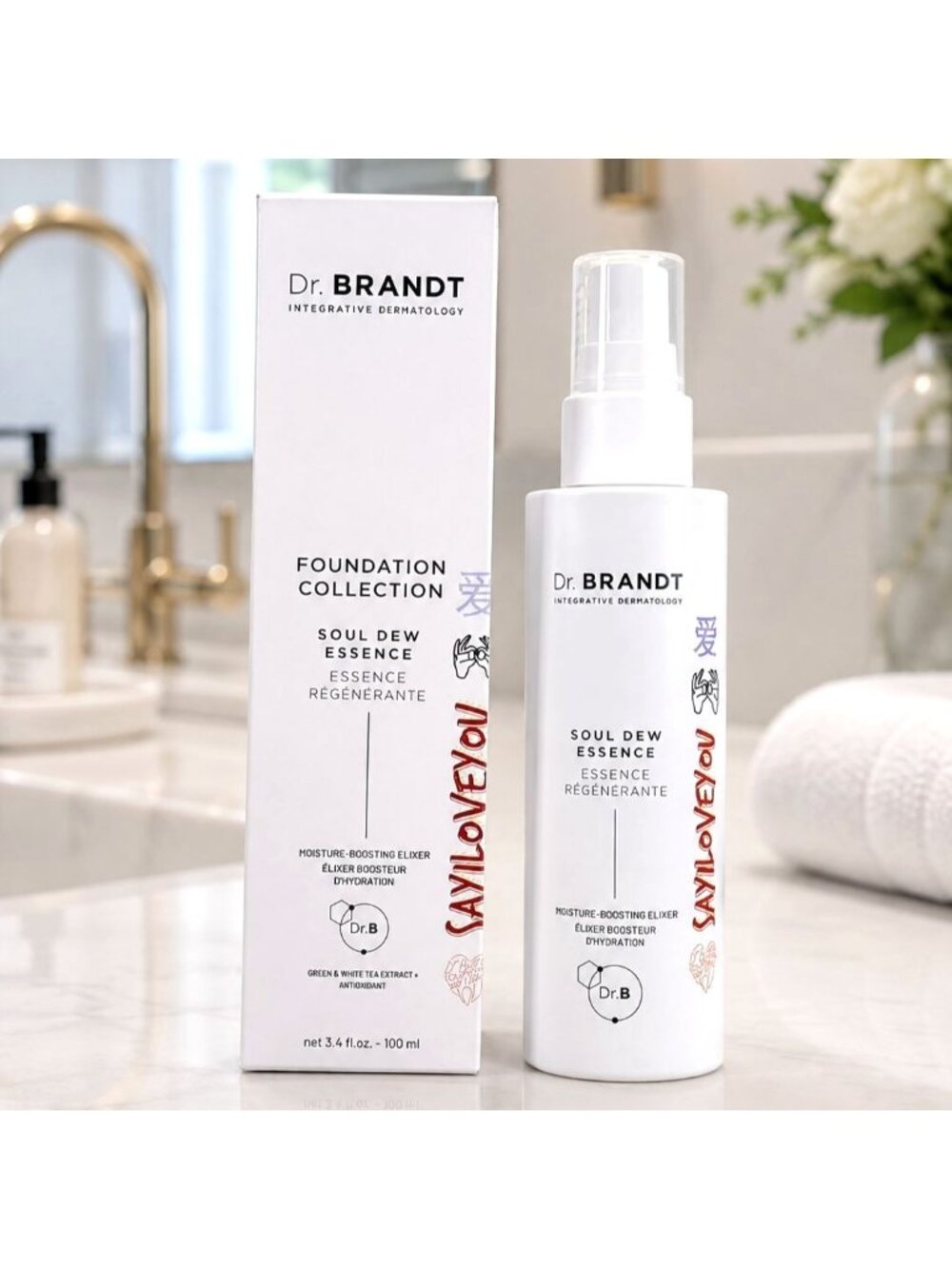 Dr Brandt Soul Dew Essence 3.4 oz Hydration Luminosity Skincare Elixir NIB